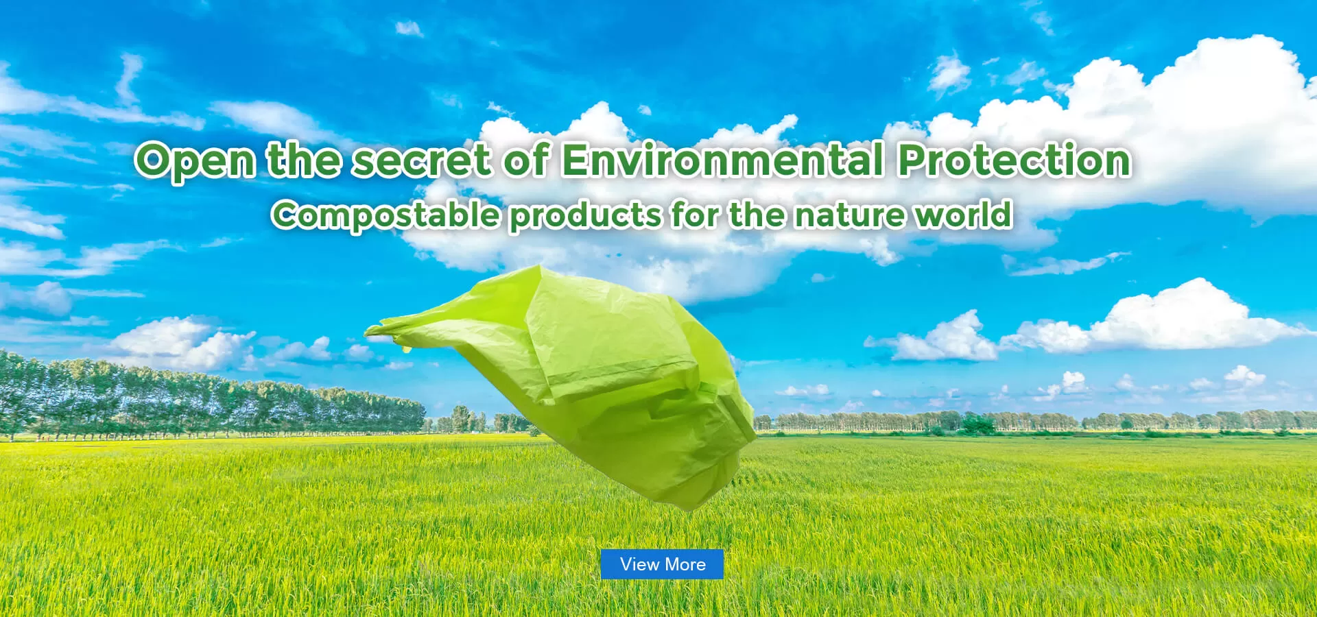 Open the secret of Environmental Protection Compostable products for the nature world