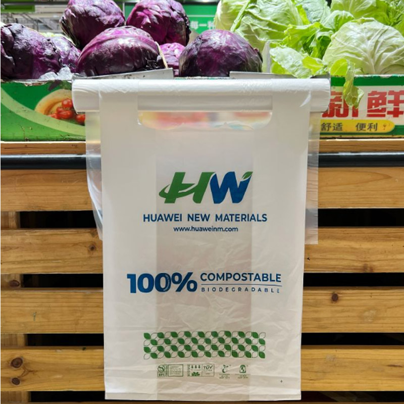 Biodegradable plastic bags decompose naturally, reducing the overall impact on the environment compared to traditional plastic bags.